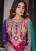 Multicolor Embroidered Palazzo Suit Set