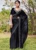 Black Classic Style Embellished Saree