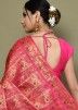 Pink Kanjivaram Silk Woven Saree