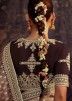 Brown Woven Saree In Art Silk