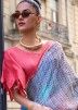Multicolored Woven Saree & Blouse