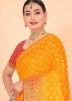 Yellow Woven Work Banarasi Silk Saree