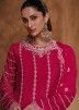 Pink Readymade Readymade Gharara Suit In Georgette