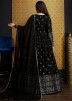Black Anarkali Suit Set In Georgette