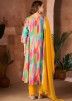 Multicolor Printed Anarkali Suit Set