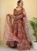 Readymade Multicolored Floral Printed Anarkali Suit