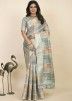 Multicolor Printed Saree In Art Silk