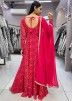 Readymade Pink Bandhej Print Anarkali Suit