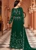 Green Embroidered Georgette Anarkali Suit