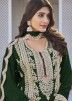 Green Embroidered Readymade Palazzo Suit Set