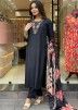 Readymade Black Embroidered Pant Style Suit