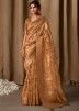 Orange Woven Tissue Silk Saree & Blouse