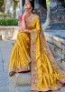 Yellow Zari Woven Art Silk Saree