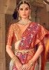 Silver Zari Woven Saree In Banarasi Silk