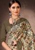 Multicolor Chanderi Saree In Digital Print