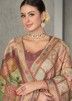 Multicolor Zari Woven Saree In Tussar Silk