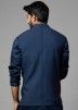 Navy Blue Readymade Nehru Jacket For Men