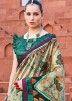 Multicolor Printed Tussar Silk Saree