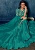 Blue Sequins Embroidered Readymade Festive Anarkali Suit