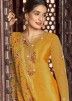 Yellow Embroidered Punjabi Suit & Dupatta