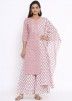 Readymade Pink Floral Printed Palazzo Suit