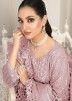 Mauve Pink Embroidered Pakistani Suit Set