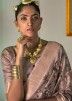 Multicolor Zari Woven Banarasi Silk Saree & Blouse
