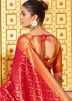 Red Zari Woven Work Art Silk Saree