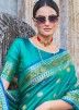 Green Art Silk Saree In Zari Woven Work