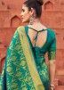Green Art Silk Woven Work Saree & Blouse