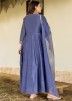 Blue Embroidered Readymade Angrakha Dress