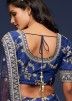 Blue Embroidered Wedding Lehenga Choli With Dupatta