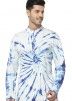 Off White Tie-Dye Printed Asymmetric Kurta Pajama