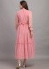 Readymade Pink Tiered Georgette Dress