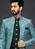 Green Jacket Style Indo Western Sherwani Set