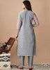 Grey Readymade Straight Cut Suit & Pant