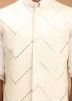 Cream Color Viscose Readymade Nehru Jacket