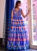 Readymade Blue Digital Floral Print Dress