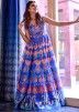 Readymade Blue Digital Floral Print Dress