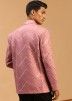 Pink Color Viscose Readymade Bandhgala Jodhpuri Jacket