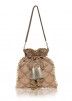 Brown Sequins Embroidered Heavy Potli Bag