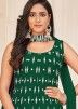 Green Georgette Pakistani Gharara Suit