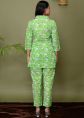 Green Printed Readymade Cotton Co-Ord Set