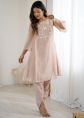 Light Peach Embroidered Kurta Set