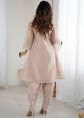 Light Peach Embroidered Kurta Set