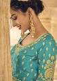 Blue Zari Woven Lehenga Choli With Dupatta