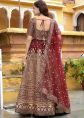 Maroon Embroidered Lehenga Choli