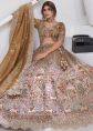 Green Organza Lehenga Choli With Detailed Embroidery