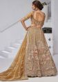 Green Organza Lehenga Choli With Detailed Embroidery