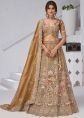 Green Organza Lehenga Choli With Detailed Embroidery